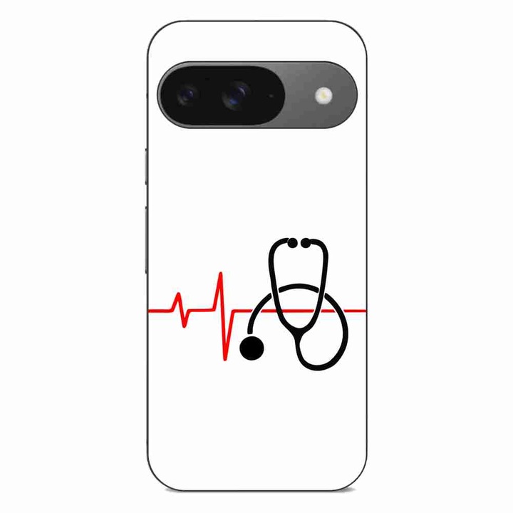Кейс съвместим с Google Pixel 9 Silicon Gel Tpu Модел Puls Doctor