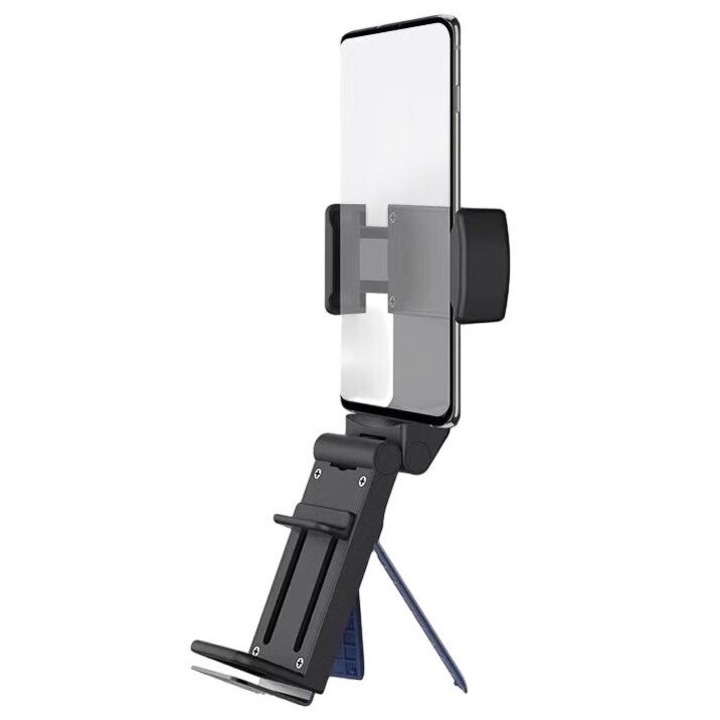 Telefontartó utazáshoz, YSBER, 360°-ban elforgatható, ABS, fehér, 9x3,5x3,5 cm