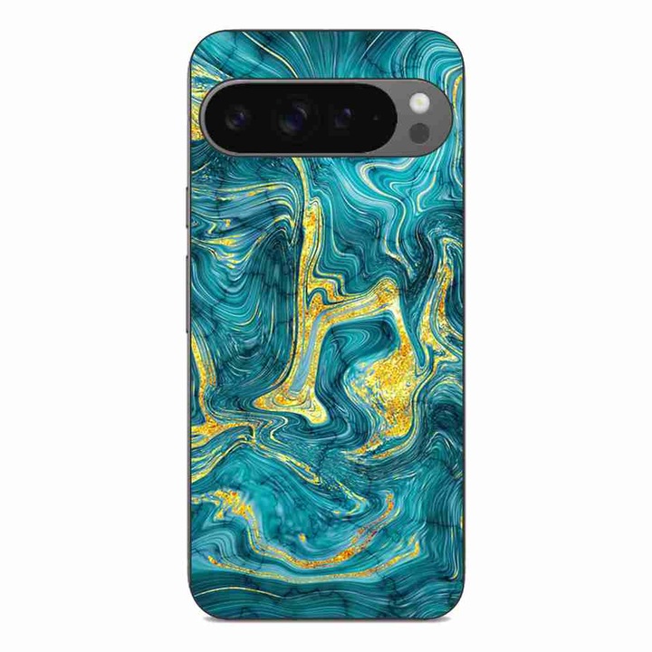 Husa compatibila cu Google Pixel 9 Pro XL Silicon Gel Tpu Model Abstract Gemstone Glow