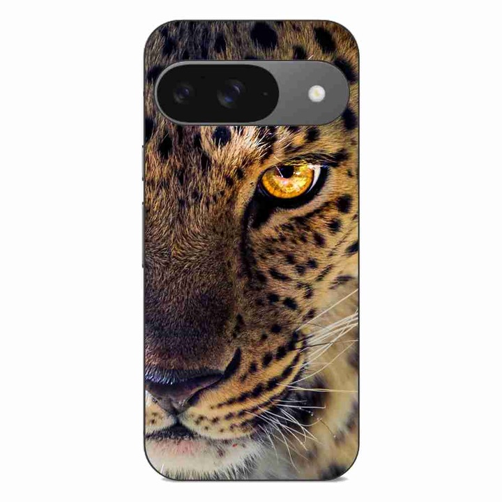 Капак, съвместим с Google Pixel 9 Pro Silicone Gel Tpu Leopard Модел