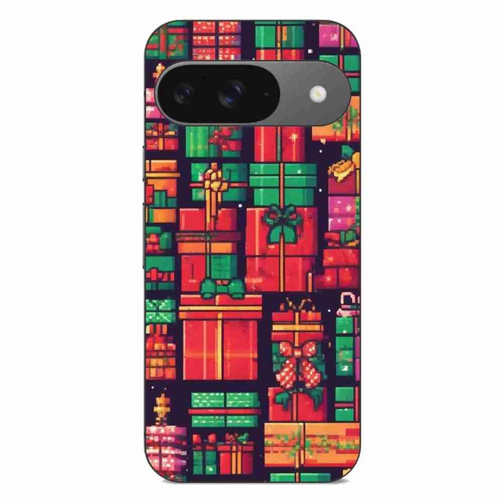 Husa compatibila cu Google Pixel 9 Pro Silicon Gel Tpu Model Pixel Art Gifts
