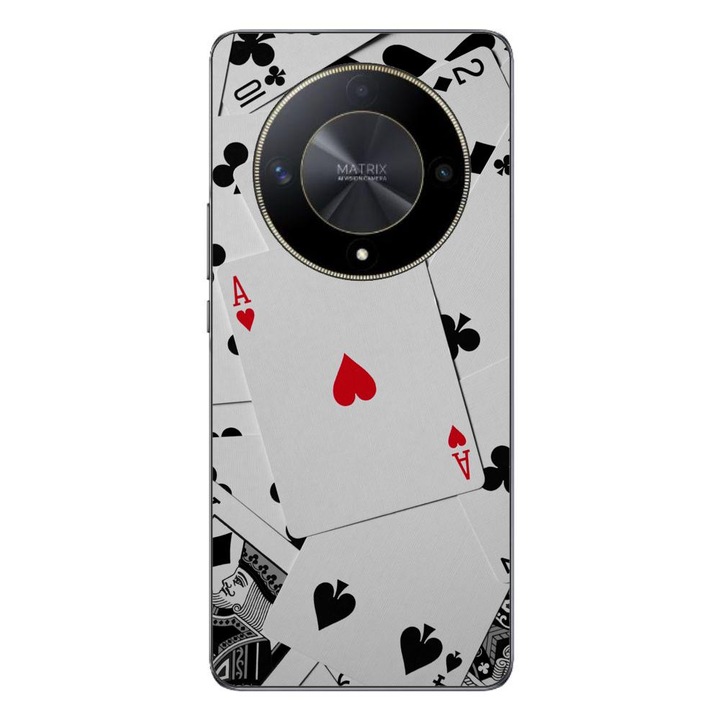 Husa compatibila cu Honor Magic6 Lite Silicon Gel Tpu Model Carti Poker