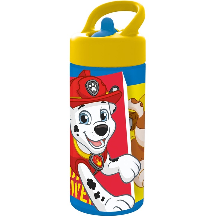 Бутилка за вода Paw Patrol Funday, PVC, многоцветна, 410 мл