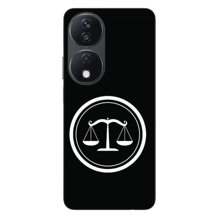 Husa compatibila cu Honor X7b Silicon Gel Tpu Model Balanta Dreptatii