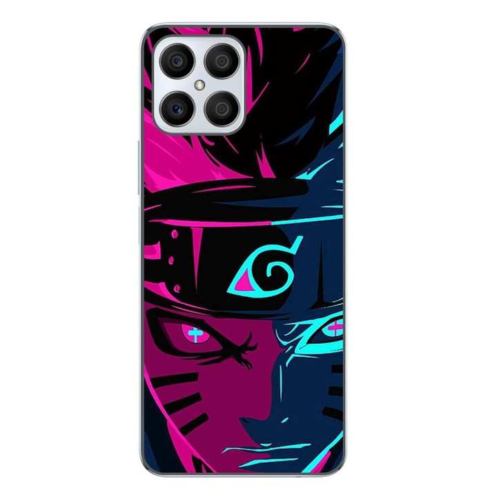 Капак, съвместим с модел Honor X8 4G Silicon Gel Tpu Naruto Purple Sage Mode
