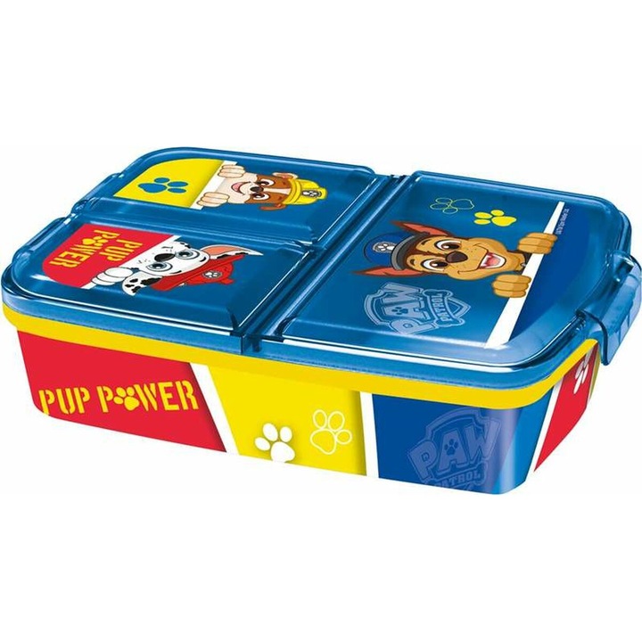 Кутия за обяд, Paw Patrol, полипропилен, 19,5 x 16,5 x 6,7 cm, многоцветна