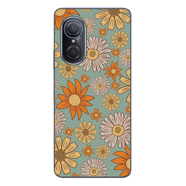 Кейс, съвместим с Huawei Nova 9 SE Silicon Gel Tpu Модел Vintage Meadow
