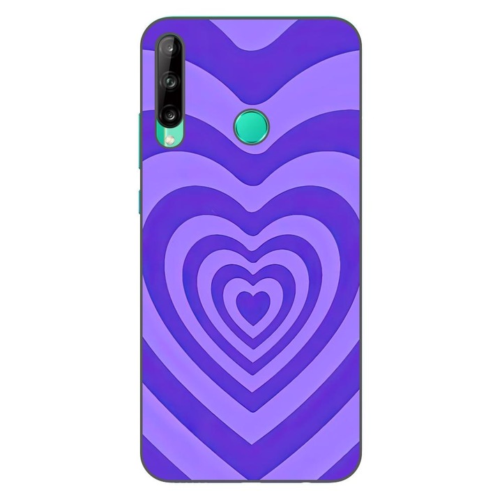 Husa compatibila cu Huawei P40 Lite E Silicon Gel Tpu Model Powerpuff Girls Heart Purple