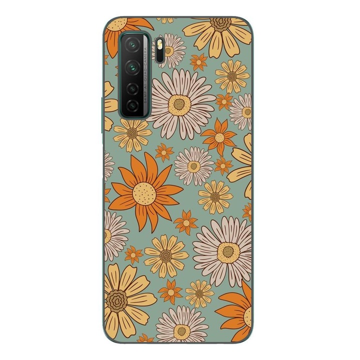 Калъф, съвместим с модел Huawei P40 Lite 5G Silicon Gel Tpu Vintage Meadow
