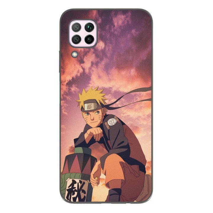 Капак, съвместим с Huawei P40 Lite Silicon Gel Tpu Model Naruto Parchment
