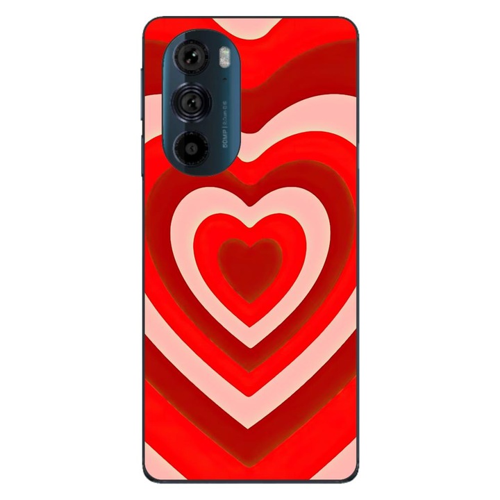 Husa compatibila cu Motorola Edge 30 Pro Silicon Gel Tpu Model Powerpuff Girls Heart Red Soul