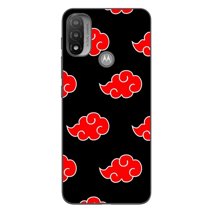 Husa compatibila cu Motorola Moto E20 Silicon Gel Tpu Model Akatsuki Pattern