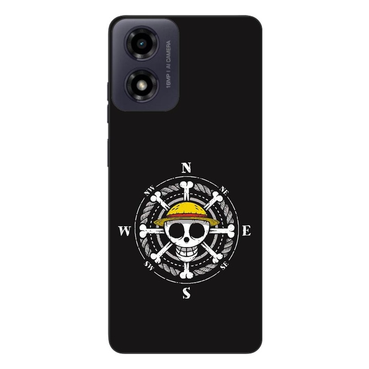 Капак, съвместим с Motorola Moto G24 Silicon Gel Tpu Model One Piece Logo