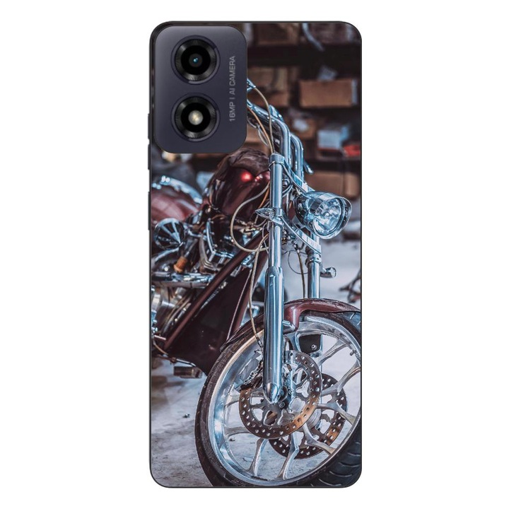 Husa compatibila cu Motorola Moto G24 Silicon Gel Tpu Model Harley Garage