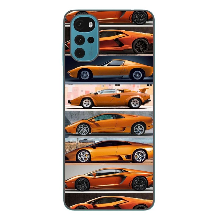 Husa compatibila cu Motorola Moto G22 Silicon Gel Tpu Model Masini Lamborghini