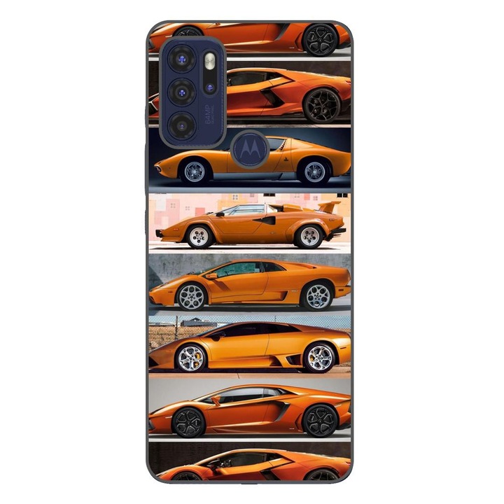 Husa compatibila cu Motorola Moto G60S Silicon Gel Tpu Model Masini Lamborghini