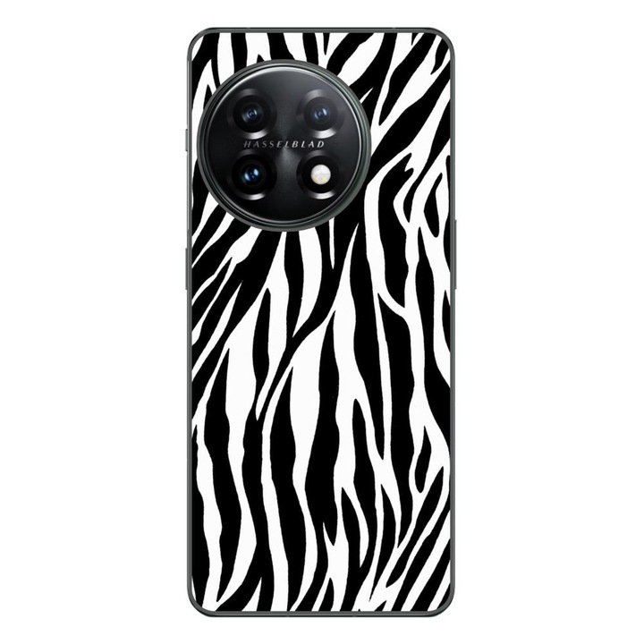 Husa compatibila cu OnePlus 12 Silicon Gel Tpu Model Animal Print Zebra Pattern