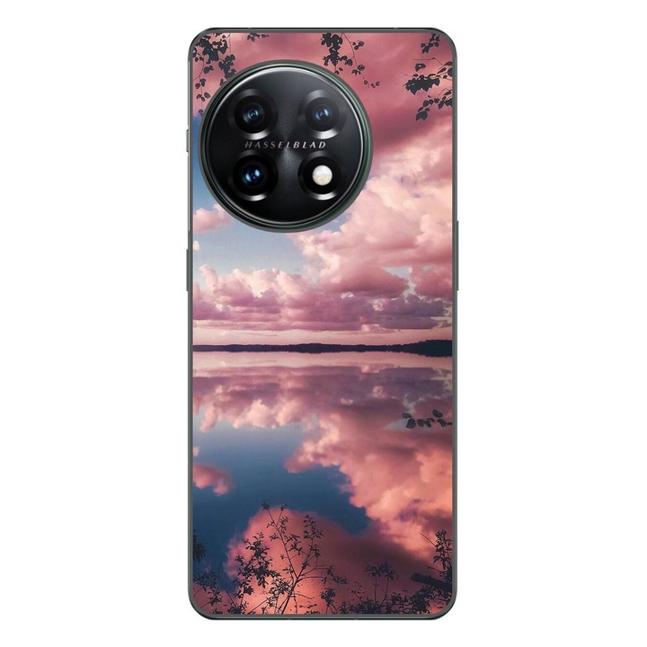 Husa compatibila cu OnePlus 12R Silicon Gel Tpu Model Pink Clouds