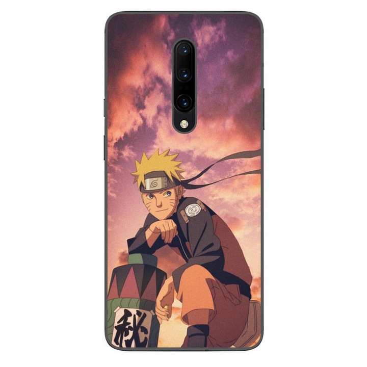 Husa compatibila cu OnePlus 7 Pro Silicon Gel Tpu Model Naruto Pergament