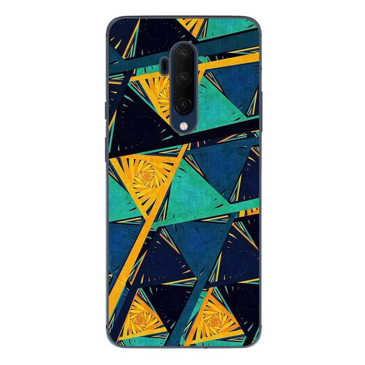 Калъф, съвместим с модел OnePlus 7T Pro Silicon Gel Tpu Abstract Prism