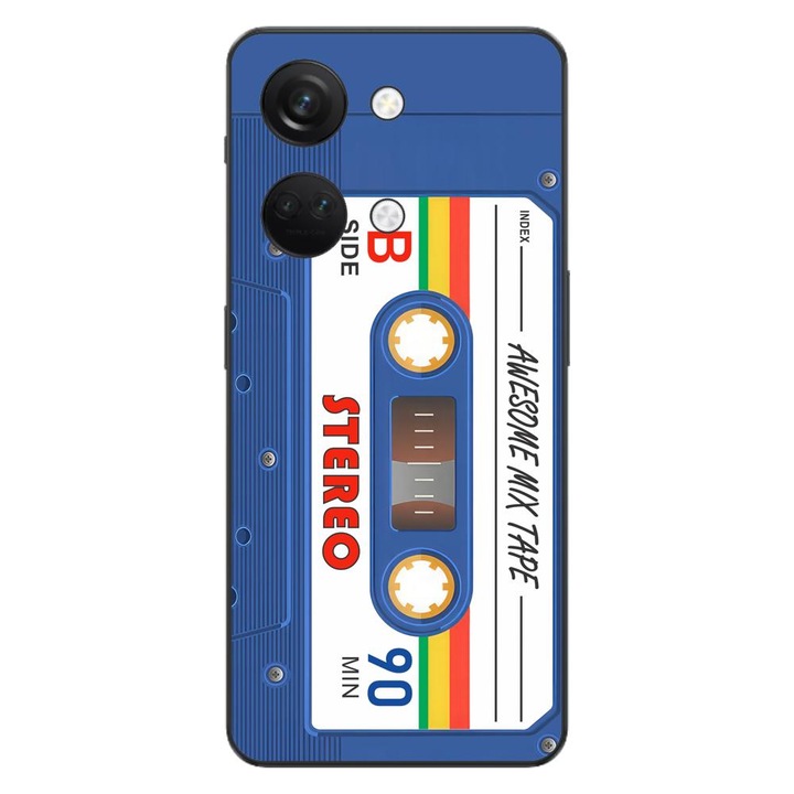 Калъф, съвместим с OnePlus Nord 3 Silicon Gel Tpu Case Vintage Mix Tape Model