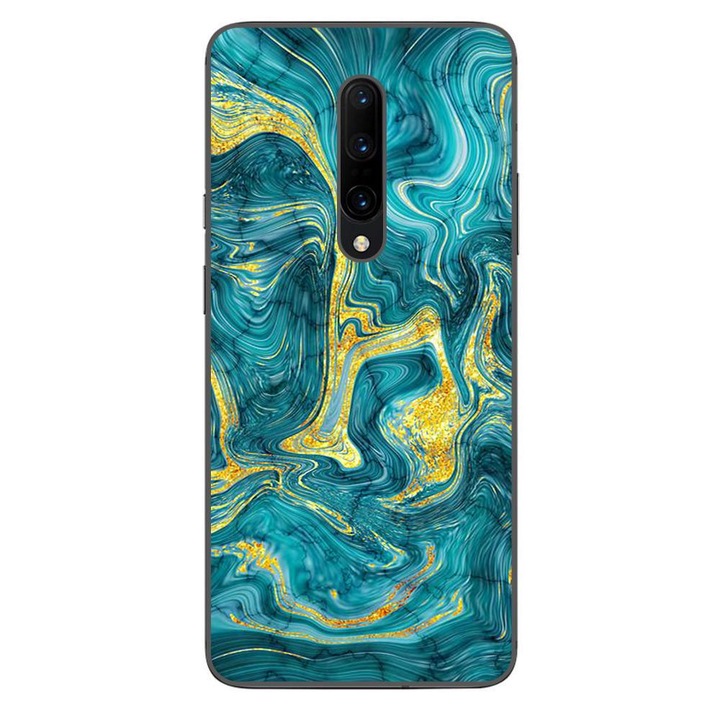 Husa compatibila cu OnePlus 7 Pro Silicon Gel Tpu Model Abstract Gemstone Glow