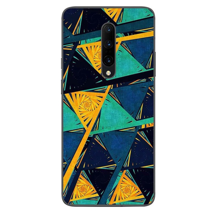 Husa compatibila cu OnePlus 7 Pro Silicon Gel Tpu Model Abstract Prism