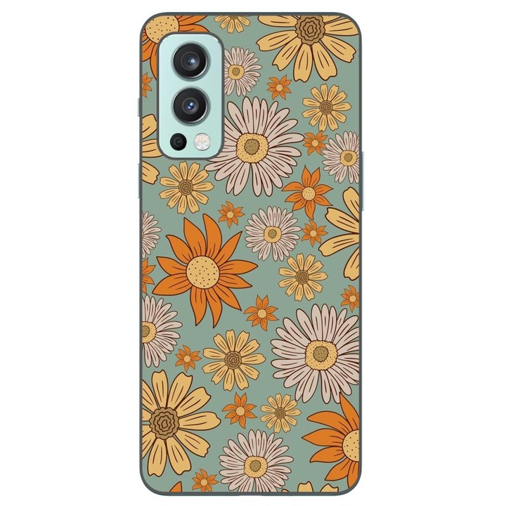Калъф, съвместим с модел OnePlus Nord 2 Silicone Gel Tpu Vintage Meadow