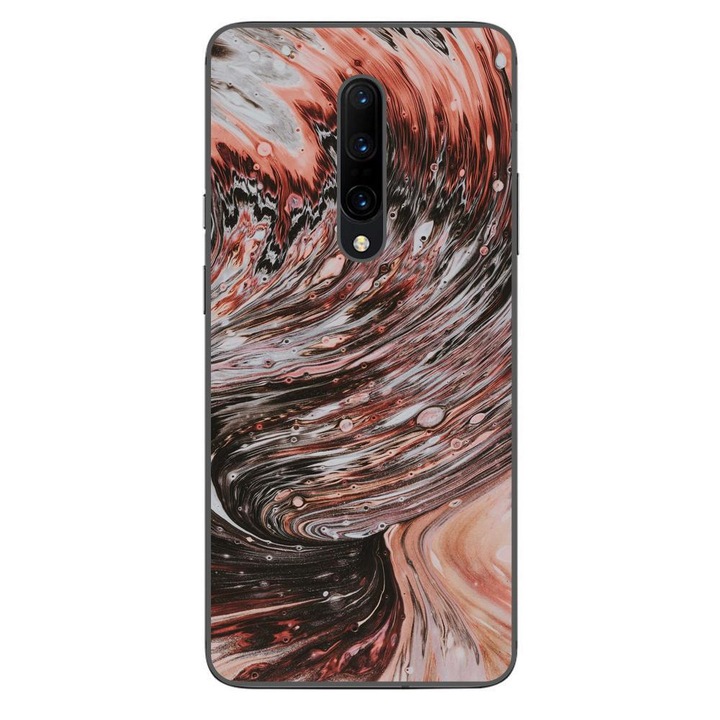 Husa compatibila cu OnePlus 7 Pro Silicon Gel Tpu Model Copper Stream
