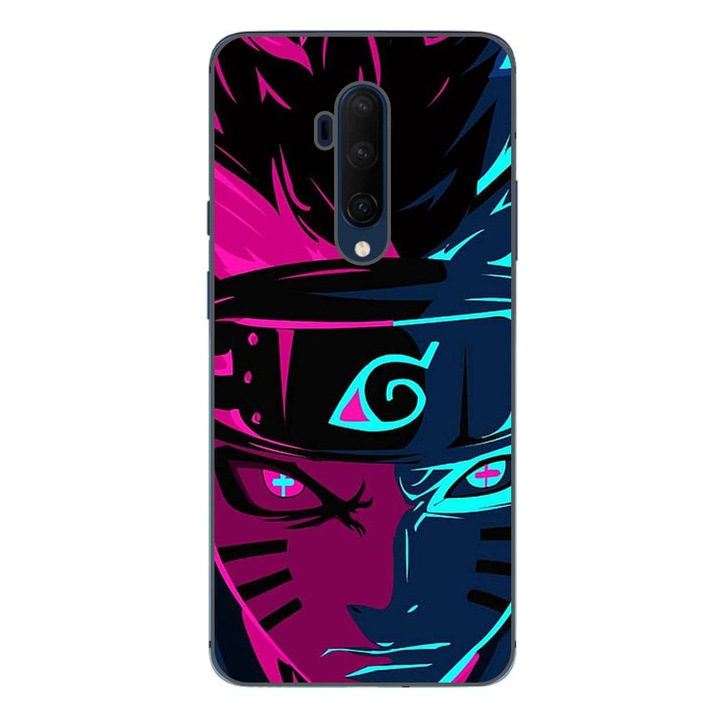 Husa compatibila cu OnePlus 7T Pro Silicon Gel Tpu Model Naruto Purple Sage Mode