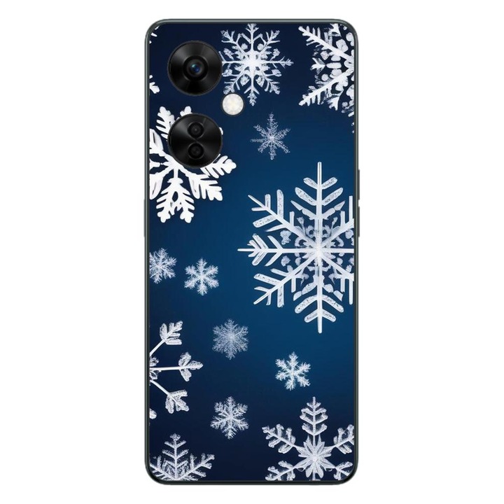 Калъф, съвместим с модел OnePlus Nord CE3 Lite Silicone Gel Tpu Snowflake