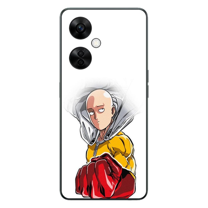 Калъф, съвместим с OnePlus Nord CE3 Lite Silicon Gel Tpu Модел One Punch Man Saitama