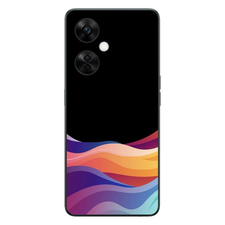 Кейс, съвместим с OnePlus Nord CE3 Lite Silicon Gel Tpu Model Neon Waves