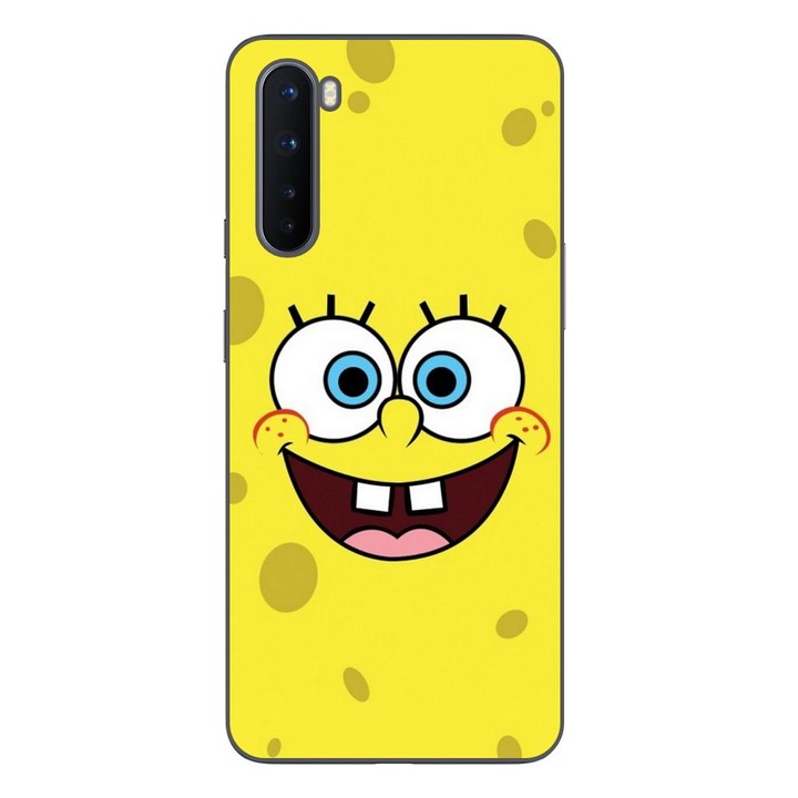 Husa compatibila cu OnePlus Nord Silicon Gel Tpu Model Spongebob Happy