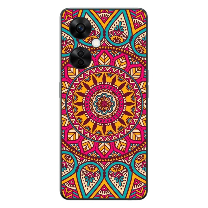 Калъф, съвместим с OnePlus Nord CE3 Lite Silicone Gel Tpu Vibrant Mandala Model
