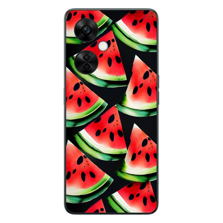 Калъф, съвместим с OnePlus Nord CE3 Lite Silicon Gel Tpu Model Watermelon Slices