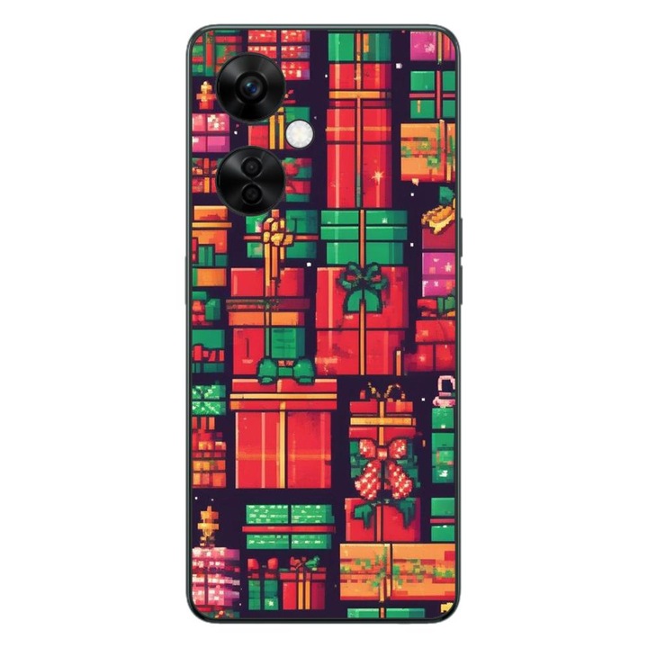 Калъф, съвместим с OnePlus Nord CE3 Lite Silicon Gel Tpu Модел Pixel Art Подаръци