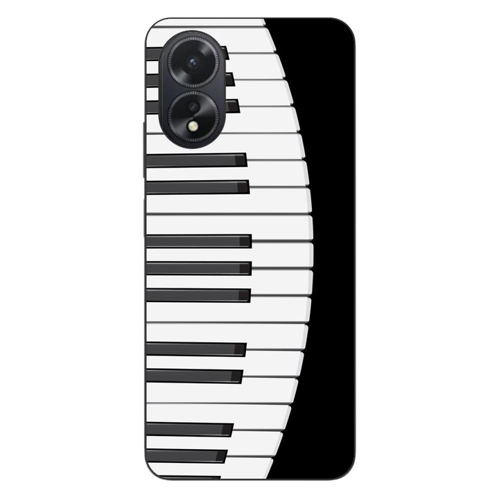 Husa compatibila cu Oppo A38 4G Silicon Gel Tpu Model Piano Keys