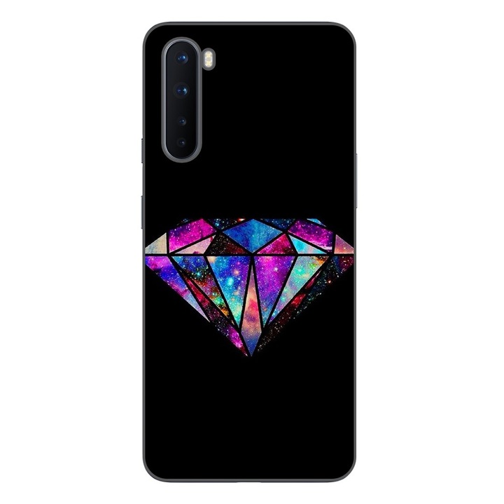 Husa compatibila cu OnePlus Nord Silicon Gel Tpu Model Diamond Black