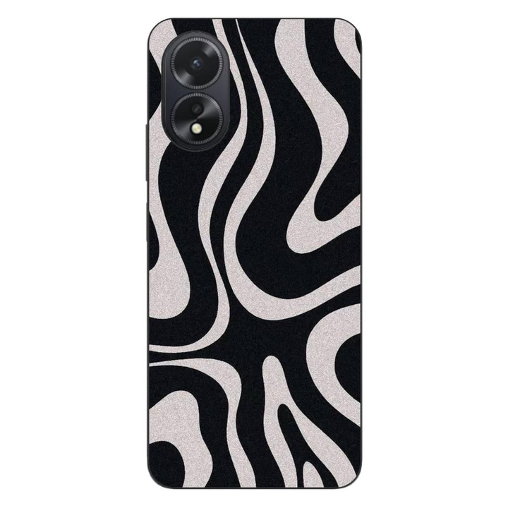 Husa compatibila cu Oppo A18 Silicon Gel Tpu Model Monochrome Hypnotic