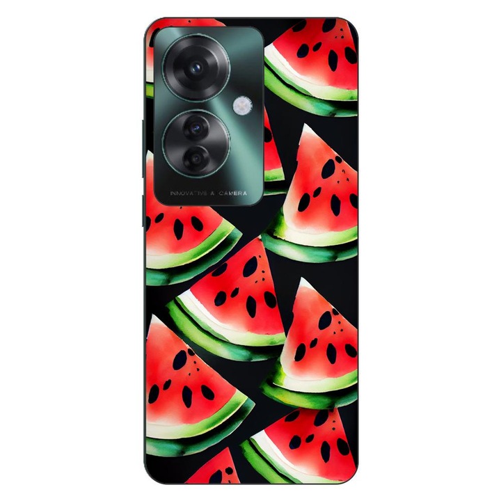 Капак, съвместим с Oppo Reno11 F 5G Silicon Gel Tpu Model Watermelon Slices