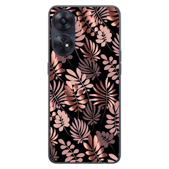 Капак, съвместим с Oppo Reno8 T 4G Silicon Gel Tpu Модел Bronze Paradise