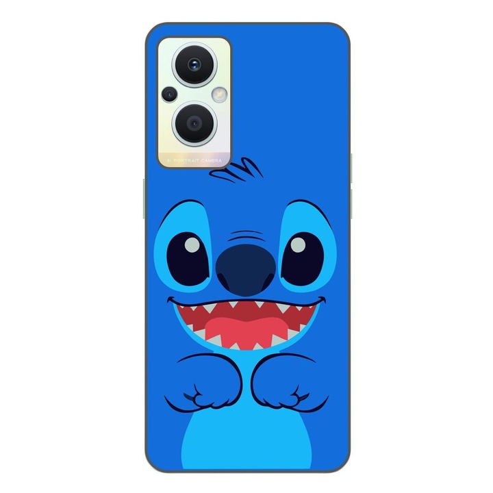 Капак, съвместим с Oppo Reno7 Lite Silicon Gel Tpu Model Stitch Happy