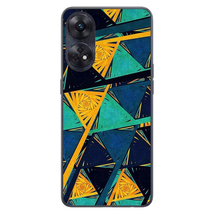 Капак, съвместим с Oppo Reno8 T 4G Silicon Gel Tpu Модел Abstract Prism