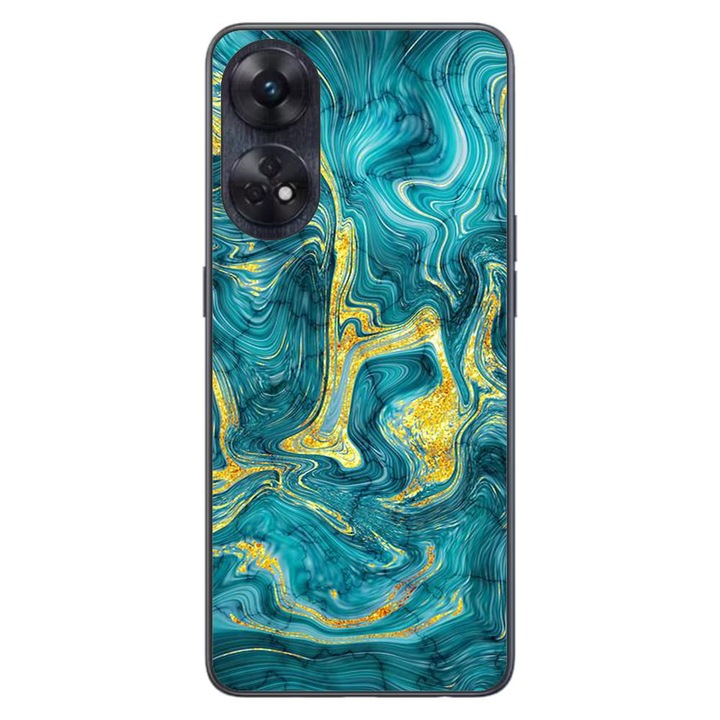Калъф, съвместим с Oppo Reno8 T 4G Silicon Gel Tpu Модел Abstract Gemstone Glow