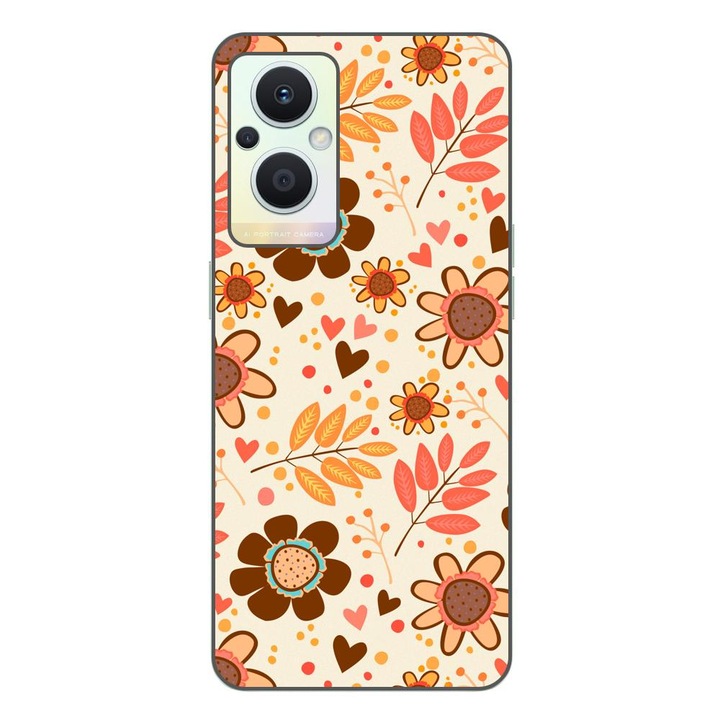 Капак, съвместим с модел Oppo Reno7 Lite Silicon Gel Tpu Loving Autumn