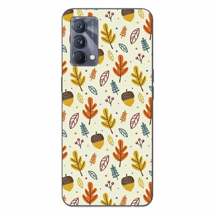 Калъф, съвместим с Realme GT Master Silicon Gel Tpu Model Autumn Pattern