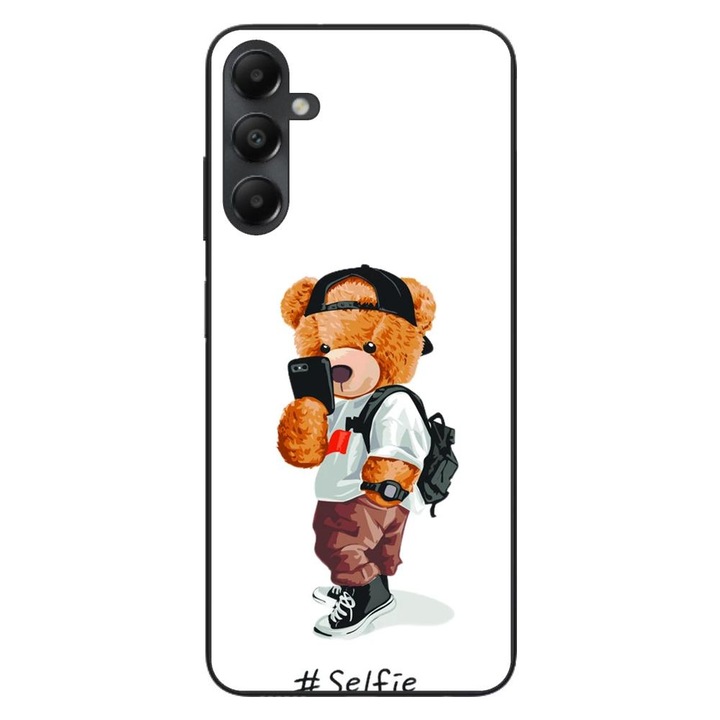 Калъф, съвместим с модел Samsung Galaxy A55 Silicon Gel Tpu Bear Teddy Selfie