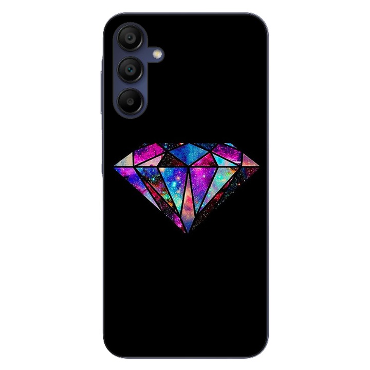 Кейс, съвместим със Samsung Galaxy A55 Silicon Gel Tpu Модел Diamond Black