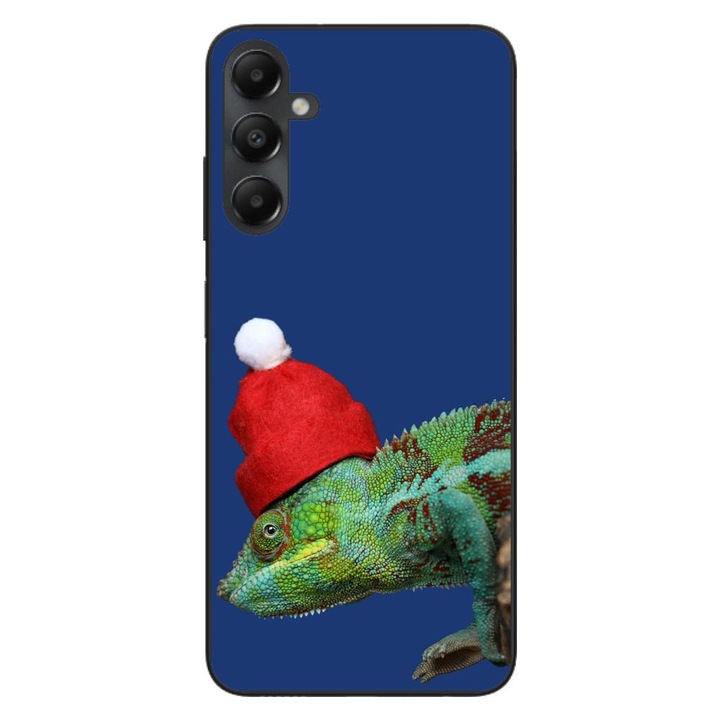 Кейс, съвместим с Samsung Galaxy A35 Silicone Gel Tpu Christmas Chameleon Model